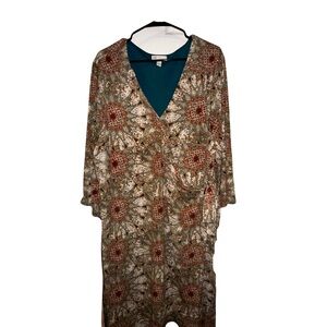 Cato Plus Size Tie In Front Dress